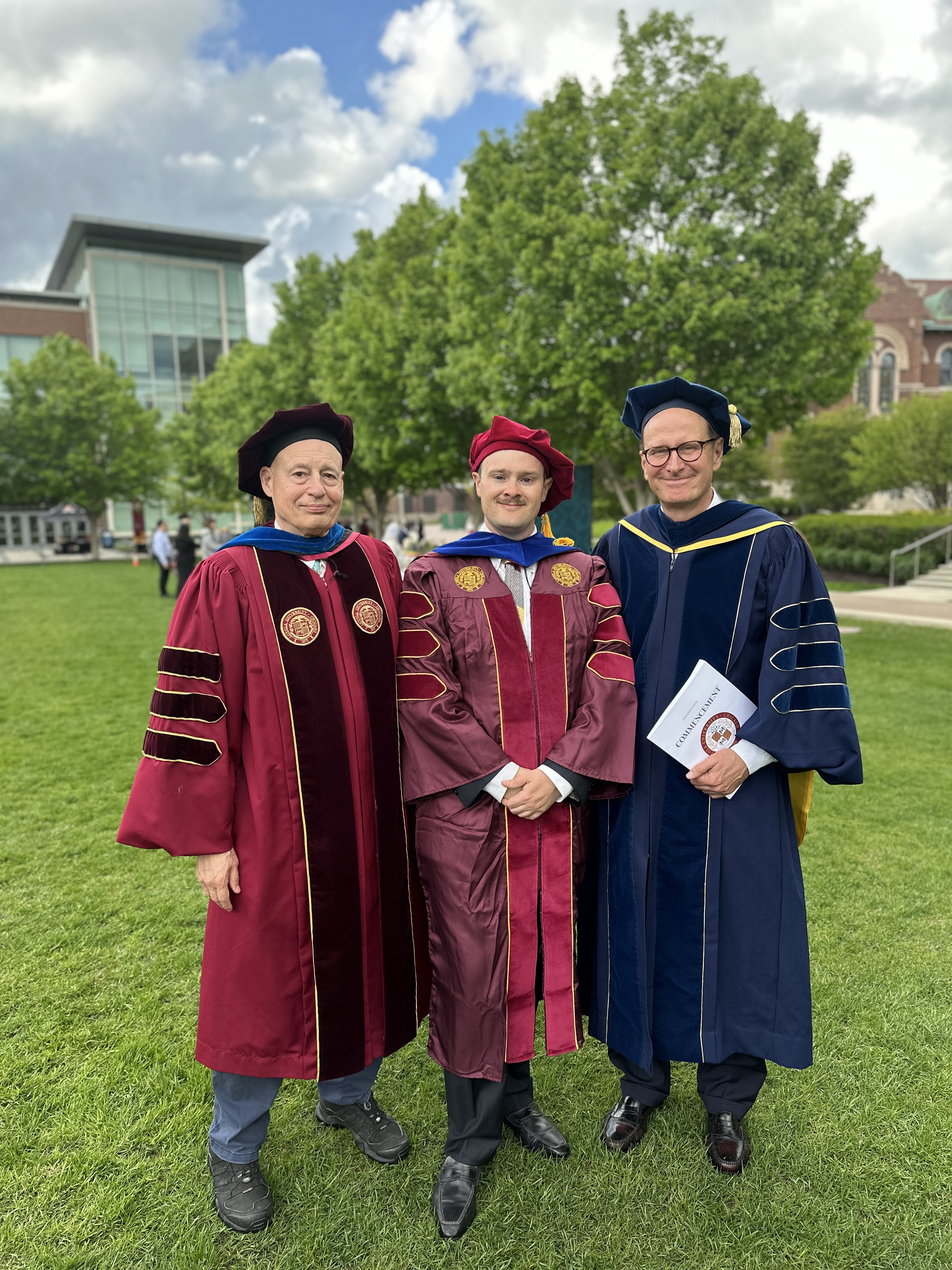 Lucas Bensley, Ted Karamanski, Brad Hunt, Spring 2024 Graduation